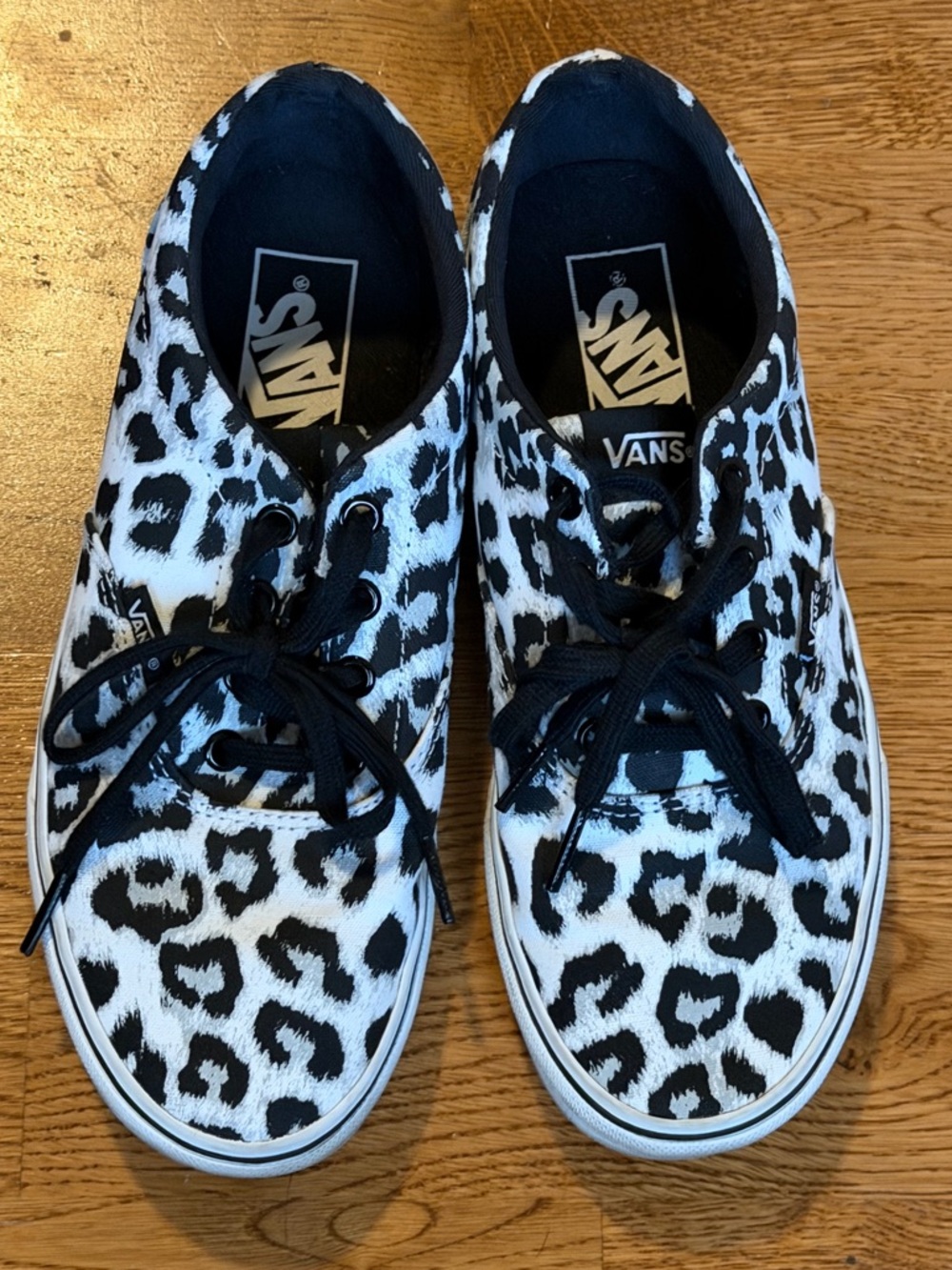 Vans Doheny Snow Leopard Black/White Women’s Classic Sneaker Size 7 - Picture 5 of 12